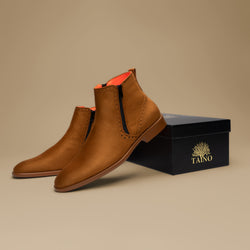 The Coupe Camel Suede Chelsea Boot