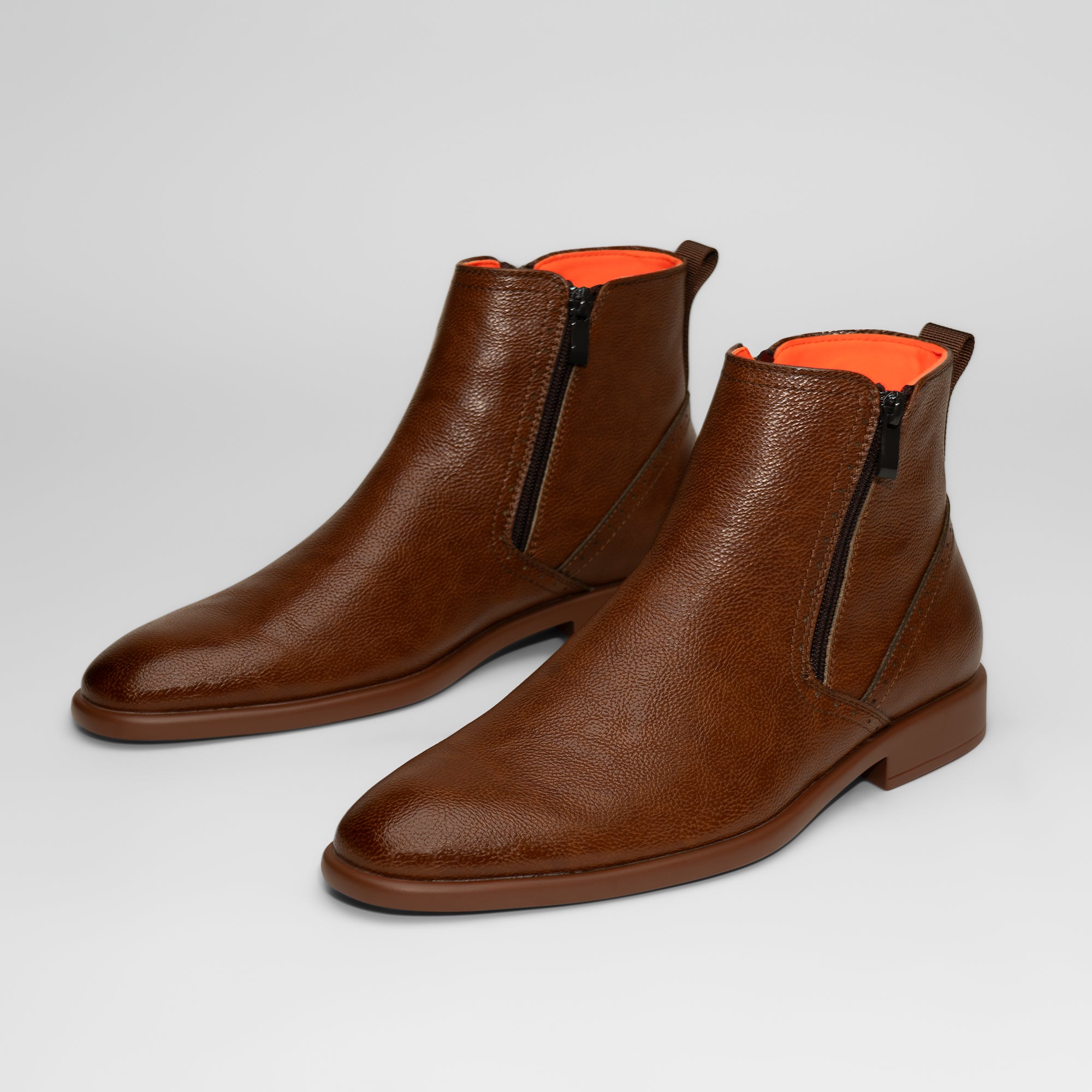 Coupe Cognac Leather Chelsea Boot