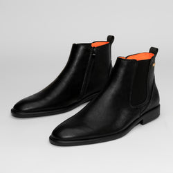 Victorian Black Leather Chelsea Boot